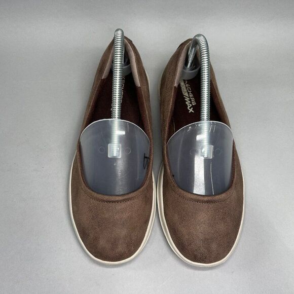 Skechers Shoes Women's Size 7.5 Walk Lite GOGA Max Brown Ballet Comfort Flats - Picture 3 of 13